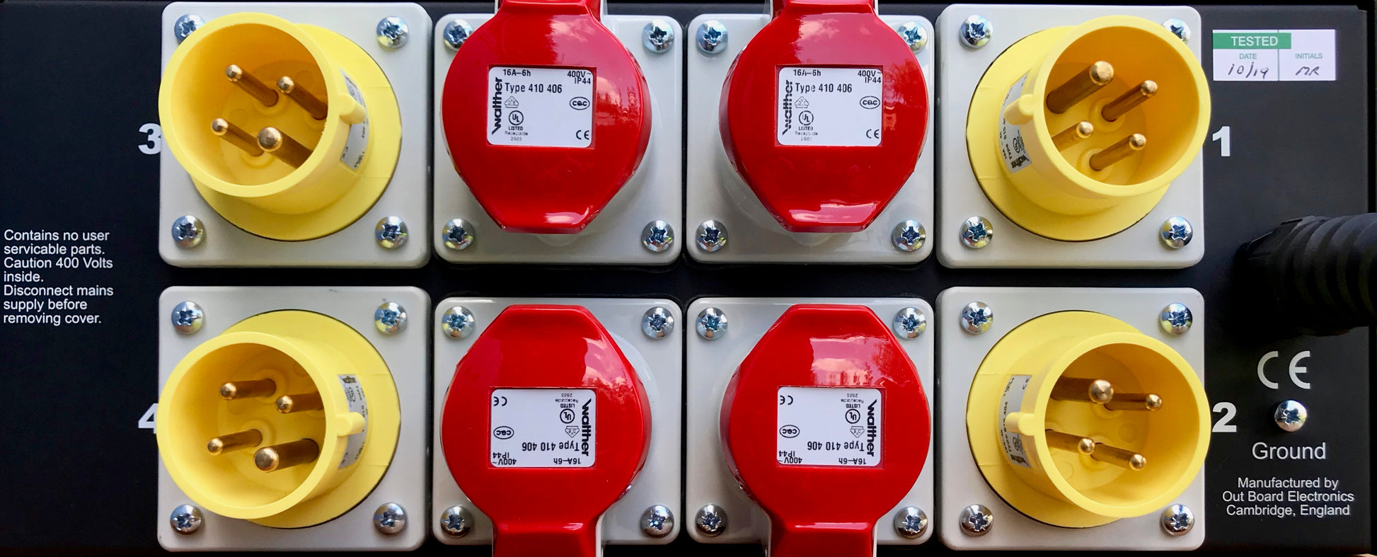 Out Board LV4 Low Voltage 4 Way Chain Hoist Controller Rear Face