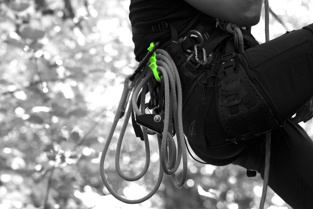 Lime Green TC100A1-NESSIE Lanyard Kit in action