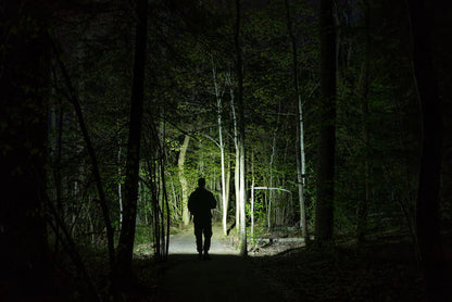 NightSearcher CX 1000 Rechargeable Flashlight in use