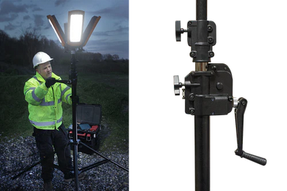 StratoStar X - 115000 Lumens - 30Ah - Rechargeable Tower Floodlight
