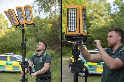 StratoStar X - 115000 Lumens - 30Ah - Rechargeable Tower Floodlight