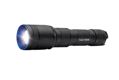 Tracker 1000 Zoom - 1000 Lumens - Adjustable Zoom Spot to Flood Beam, Rechargeable Flashlight