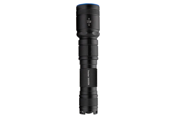Tracker 1000 Zoom - 1000 Lumens - Adjustable Zoom Spot to Flood Beam, Rechargeable Flashlight