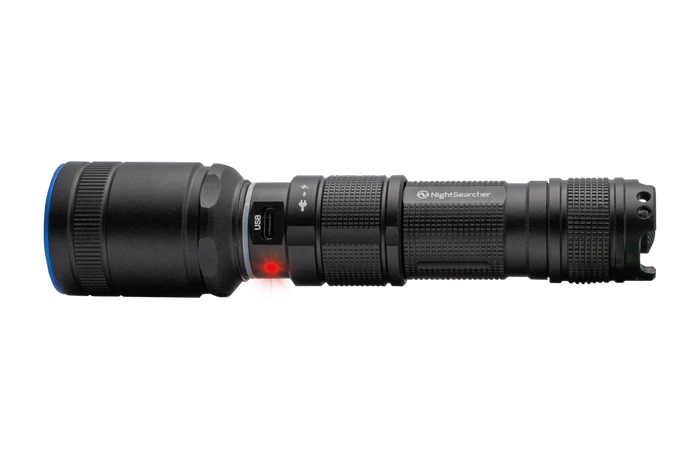 Tracker 1000 Zoom - 1000 Lumens - Adjustable Zoom Spot to Flood Beam, Rechargeable Flashlight