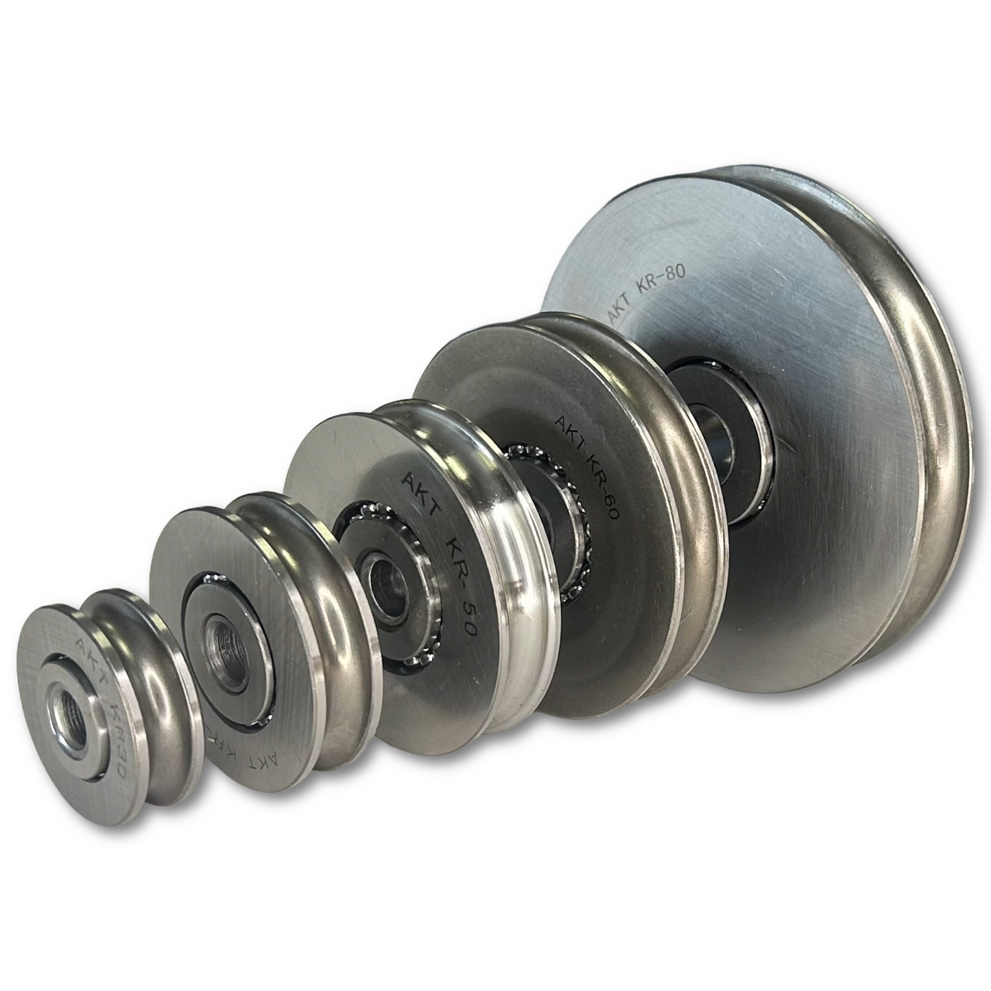 Model No. 1209 Steel Pulley with Loose Cone Ball Bearings - 30mm to 80mm Diameter Range