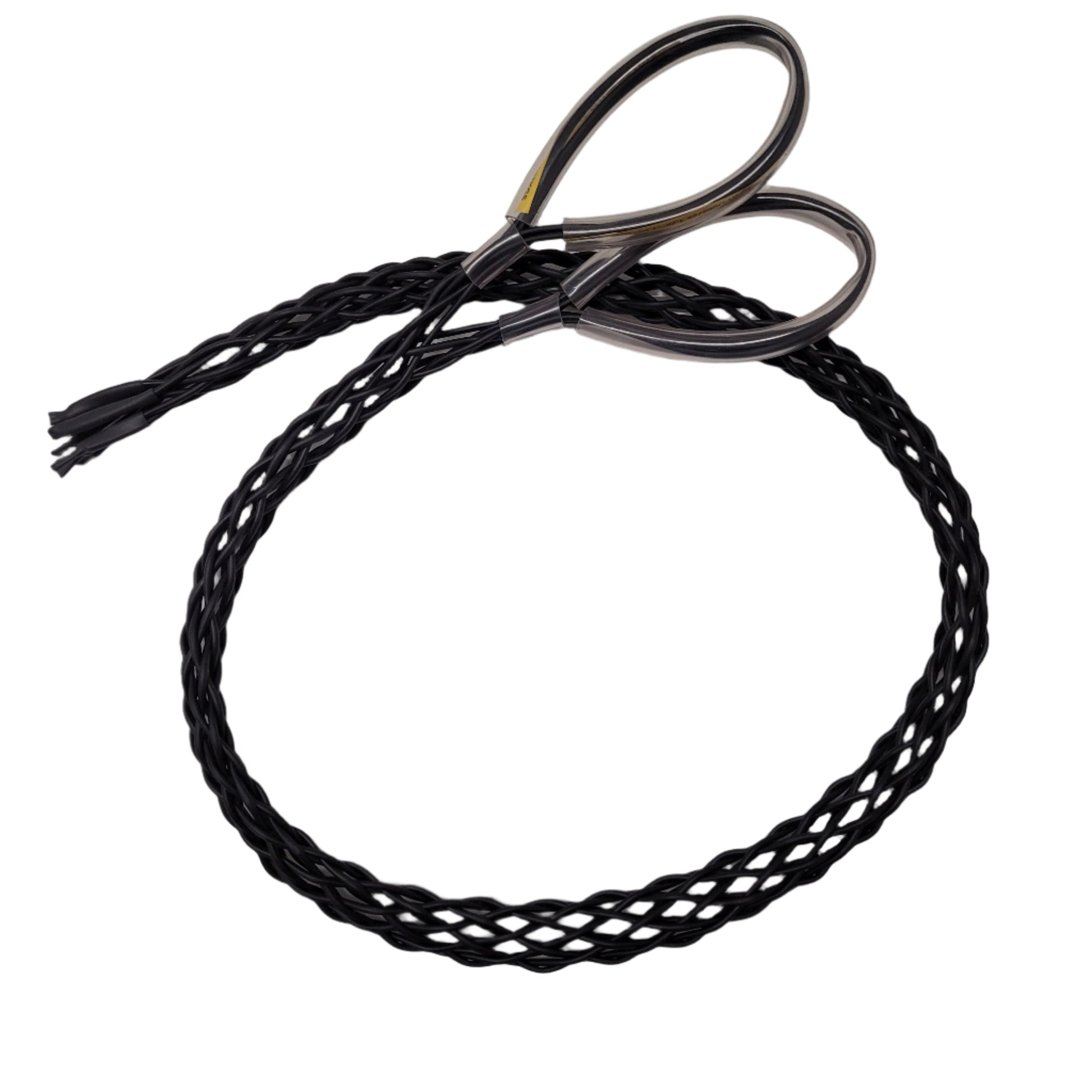 Non-Metallic (Aramid) Non Conducting Double Eye Single Weave Cable Sock Grip Range 30-40mm Lattice Length 642mm App. Break Load 2.23t