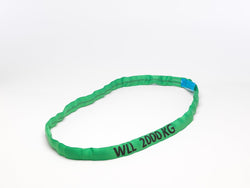  2.0t / 2000kg WLL Polyester Green Roundslings - Made in the UK