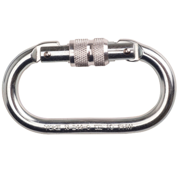 Portwest - Aluminium Twist Lock Carabiner - Connector Silver - FP30SIR from RiggingUK