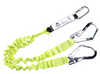 Portwest - Double Elasticated Lanyard With Shock Absorber Yellow - Length 1.8m from RiggingUK