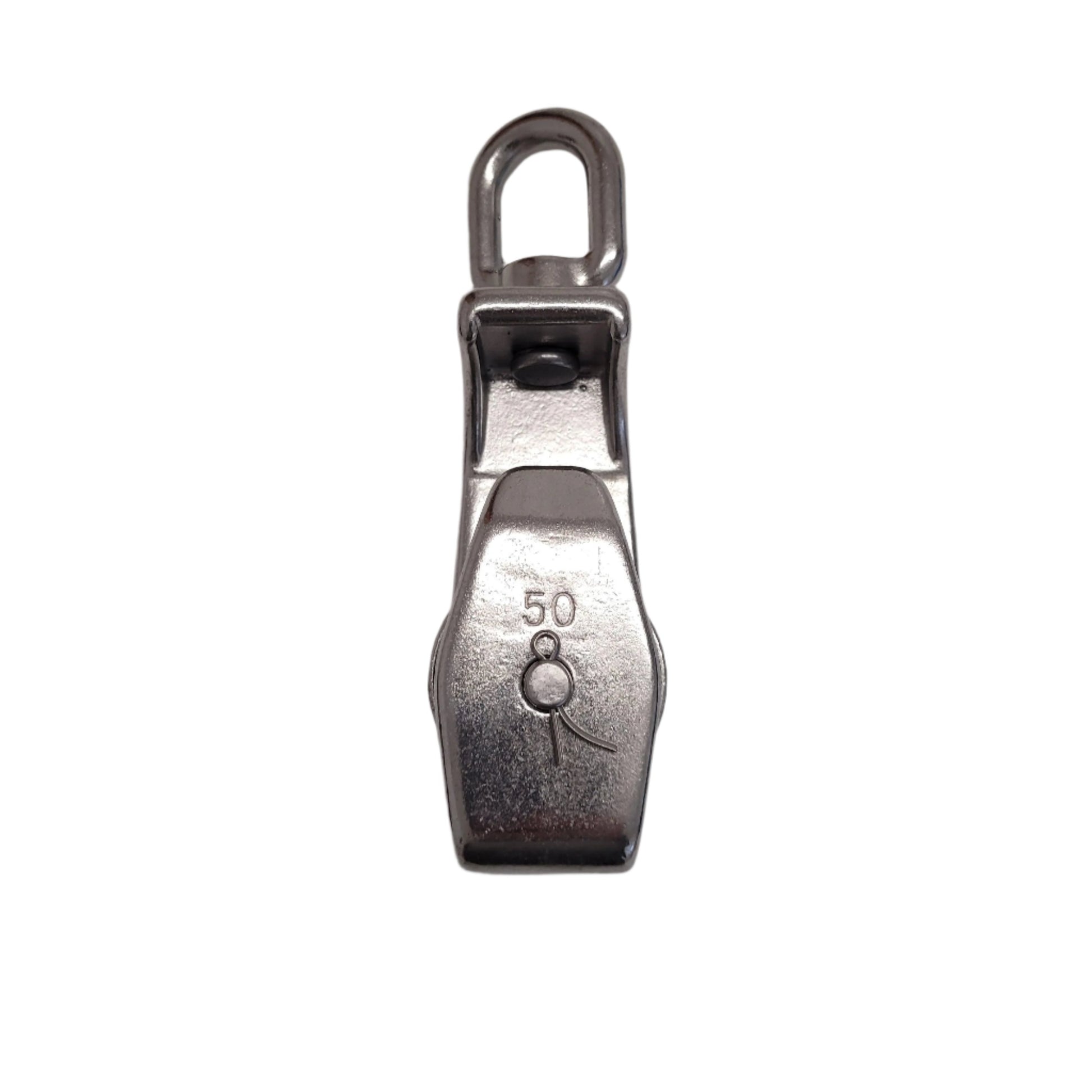 RIGGFIX - Stainless Steel Single Pulley Block with Open Side 10mm R/D - AISI316