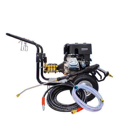 Kiam KM3700P Petrol High Pressure Washer Jet Cleaner (14HP) - right side with hoxes - from RiggingUK