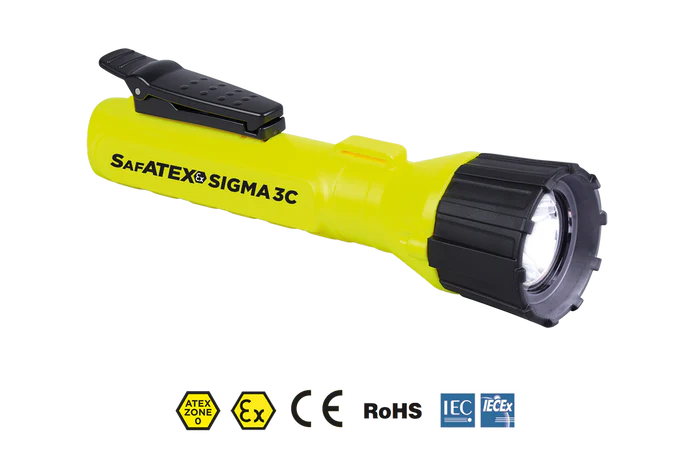 Sigma 3C - 150 Lumens - Zone 0 - ATEX Flashlight