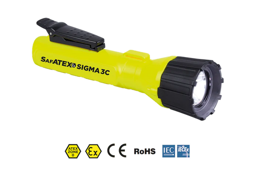 Sigma 3C - 150 Lumens - Zone 0 - ATEX Flashlight