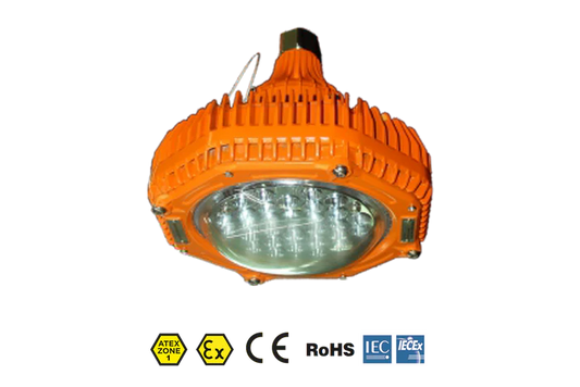Titan Pendant - 7350 Lumens - Zone 1 & 21 - AC Round ATEX Floodlight
