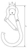Technical Drawing for GT Stainless steel carbine hook