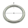Stainless Steel AISI 316 Welded Round Round Ring