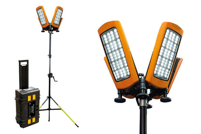 StratoStar X - 115000 Lumens - 30Ah - Rechargeable Tower Floodlight