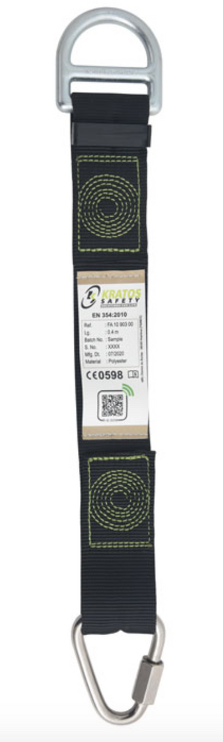  Kratos - Removable Extension Strap with D Ring - Length 400mm