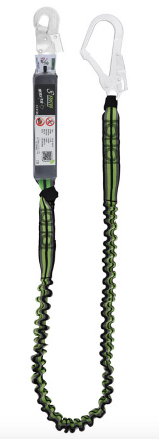  Kratos - 2m Gravity Shock Absorbing Expandable Webbing Lanyard with Scaff Hook