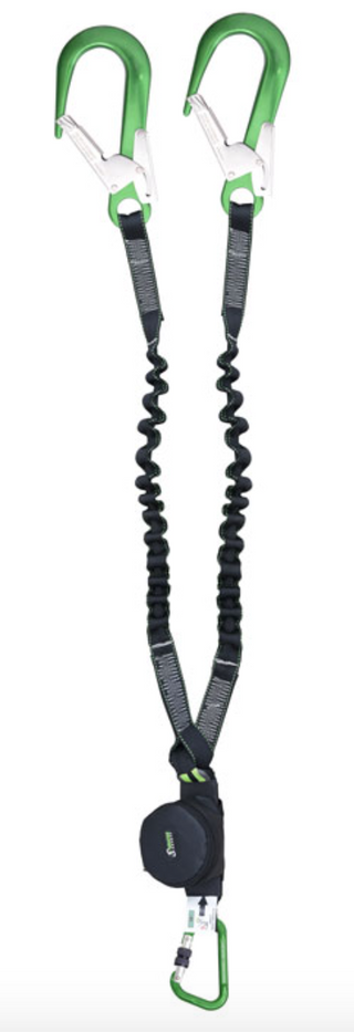  1.5m Gravity-S Y Forked Shock Absorbing Expandable Webbing Lanyard