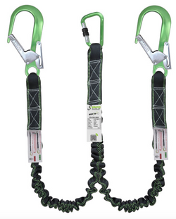  Kratos - 2m Gravity Y Forked Shock Absorbing Expandable Webbing Lanyard