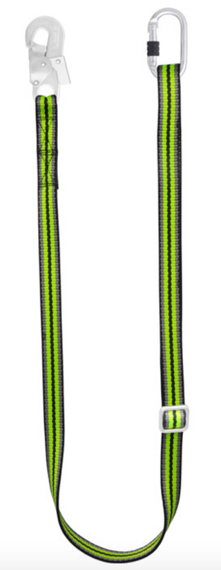  Kratos - Adjustable Work Positioning Webbing Lanyard - Length 1.2 to 2m