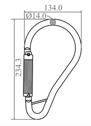 Steel Quarter Turn Tower Hook