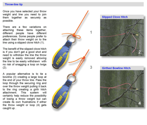 STEIN 50m SKYLINE Throw Line 1.5mm - 2.2mm - Assorted Thickness