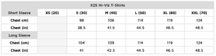 STEIN -  X25 VENTOUT Hi-Viz T-Shirt Long Sleeve - Orange - Assorted Sizes