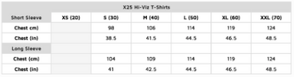 STEIN -  X25 VENTOUT Hi-Viz T-Shirt Long Sleeve - Orange - Assorted Sizes