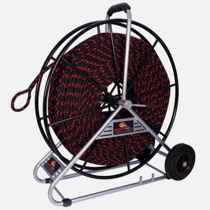 RUNPOTEC Red and Black 10 mm Pulling Rope on reel