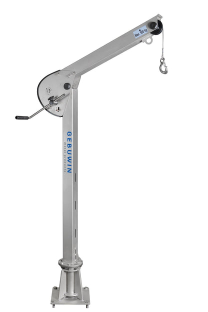 SD500 EV - 500kg Zinc Swivel Hoisting Davit (Built in winch with 13m Cable)