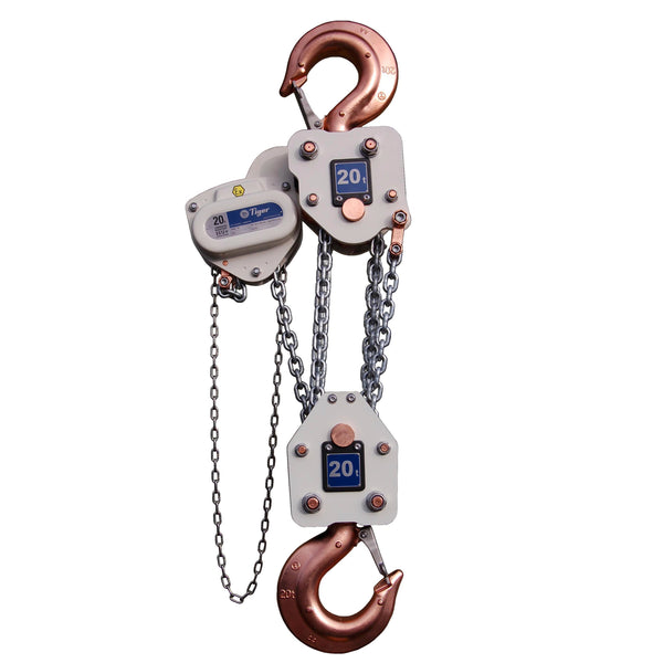 10.0t Tiger Spark Resistant Chain Block with Load Limiter - Model XCB