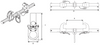 Technical Drawing of Tiger Two Jaw Sliding Beam Anchor