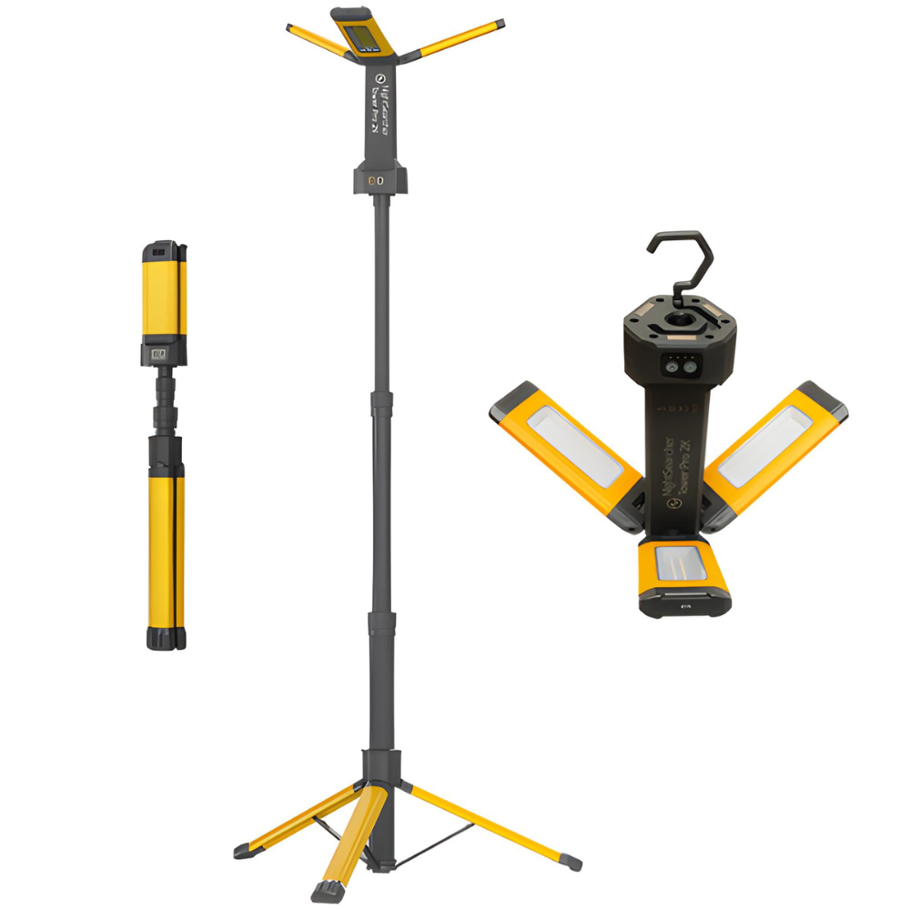 Nightsearcher Tower Pro 2K  - 2000 Lumens - Rechargeable + AC Work Light from RiggingUK