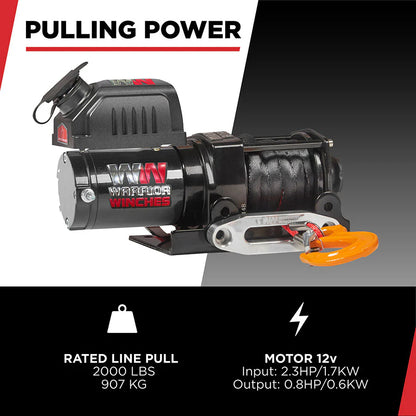 Ninja 2000 (907kg) Electric Winch with Synthetic Rope