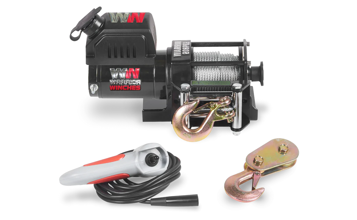Ninja 2000 (907kg) Electric Winch with Steel Cable 12 Volts with accessories