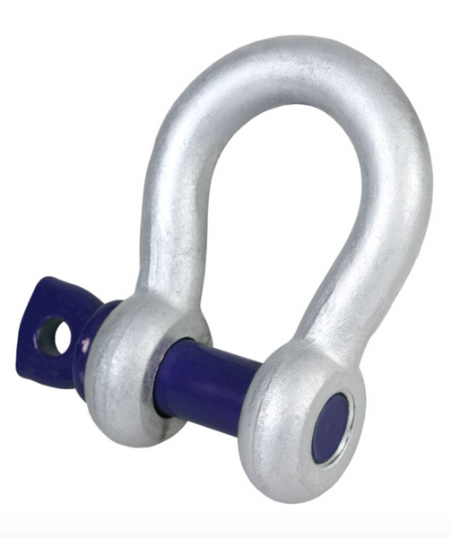 GT Blue Pin Grade 6 Bow Shackles with Screw Collar Pin 12.0t