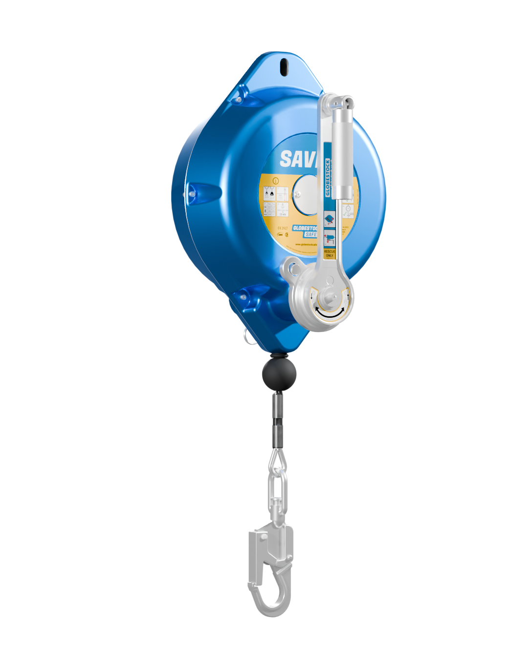 Globestock SAVER 30m Length Galv Fall Arrester with Rescue Mechanism SRL-R 30m