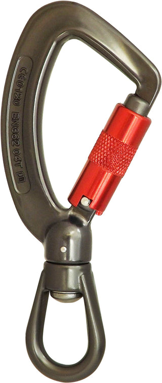  ISC Twister Swivel Eye Screwgate Karabiner - MBS 27kN