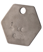 Cartec Grade 6 Stainless Steel AISI 316L Chain Tag Ring Attachment