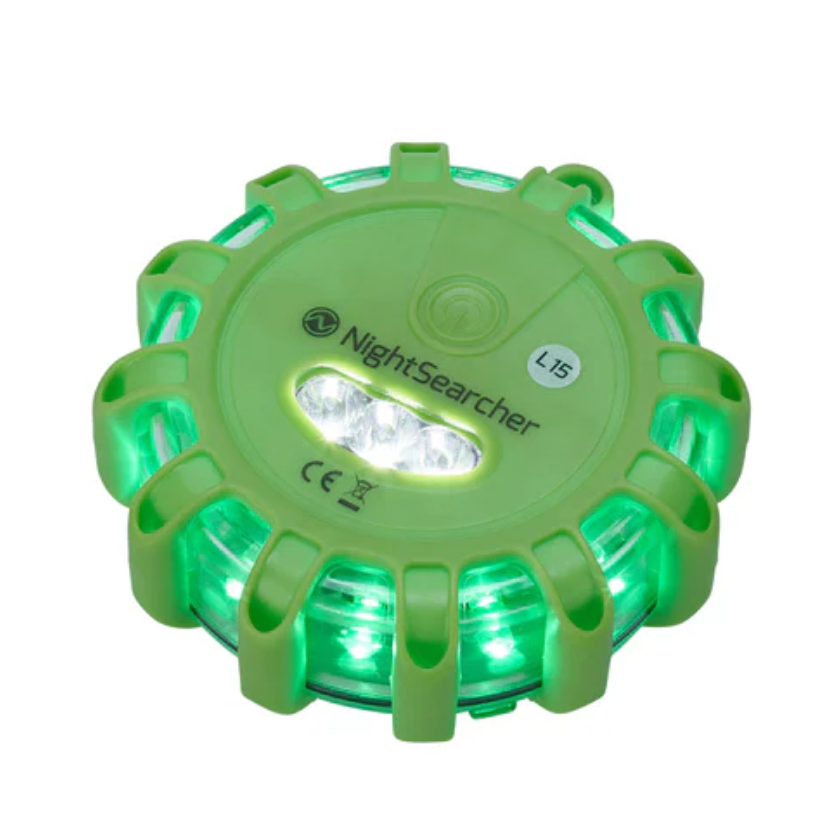 Pulsar AAA Green Hazard Warning Light – 360º Battery LED