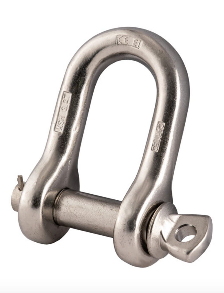 Cartec Grade 6 AISI 316L Dee Shackle with Screw Collar Pin 13t
