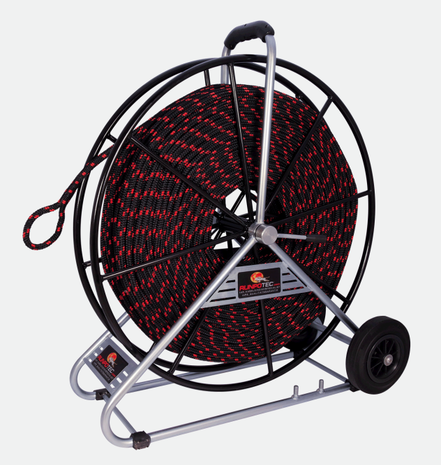 RUNPOTEC Red and Black 12mm Pulling Rope on reel