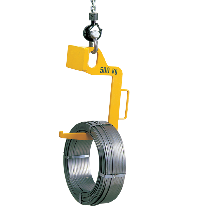 Yellow Camlok TCK Single Arm C-Hook in use