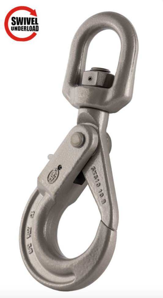 KITO - Grade 10 Swivel Self Locking Hook with Ball Bearing to BS-EN 1677-4 16mm / 10.0t