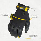 Dirty Rigger - Leather Grip ™ 3.0 Multi-Purpose Gloves (Full Fingered) M