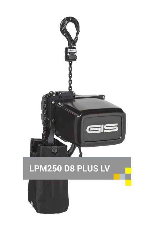 GIS LPM250 250kg Electric Chain Hoist D8+ Low Voltage Controlled 18m HoL