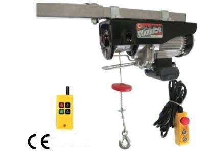 Warrior 125kg to 1000kg Mini Scaffold Hoists 240v 500/1000kg - 3M Fixed & Wireless Remote