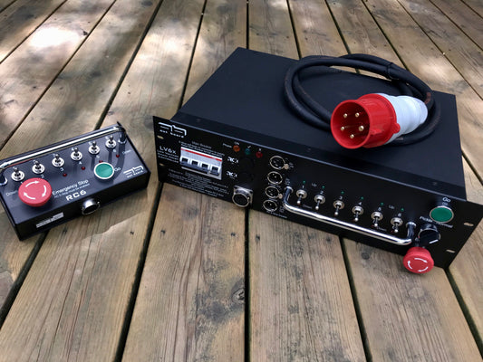 Out Board LV6x Low Voltage 6 Way Chain Hoist Controller with Remote & 20m Cable